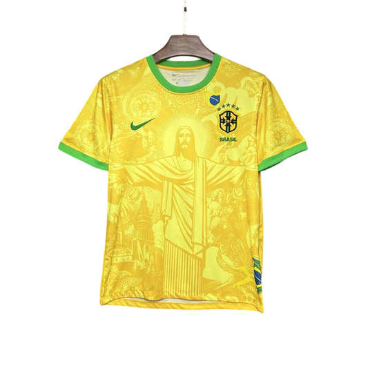Brésil Maillot Concept Christ Corcovado "Jaune" 2024